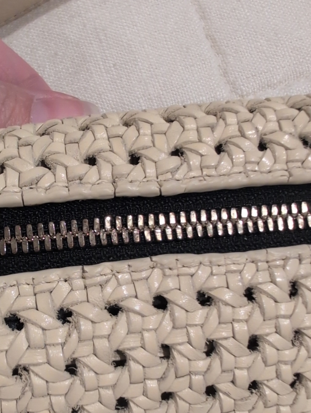 Clare V. Grande Fanny In Cream Rattan - Picture 2 of 9
